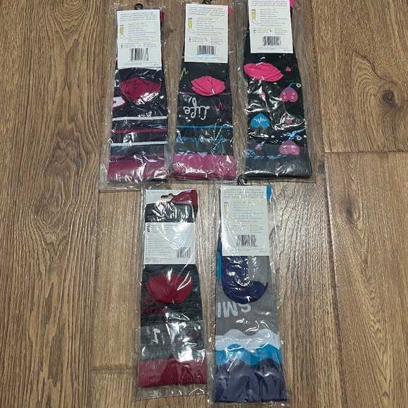Medical Nurse Nurses Themed Light Compression Socks 5 Piece Lot - Picture 2 of 4